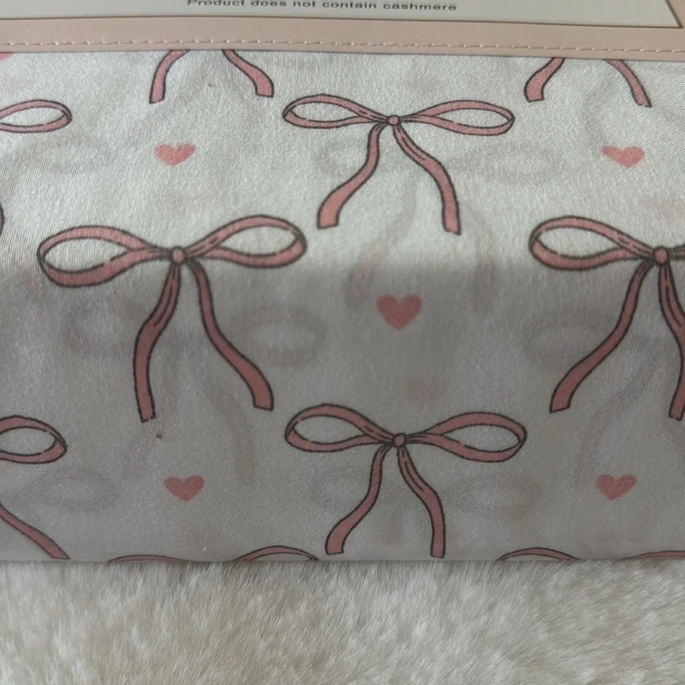 Cupcakes & Cashmere Pink Bows And Hearts QUEEN SIZE Sheet Set Coquette 2025 🩷🎀